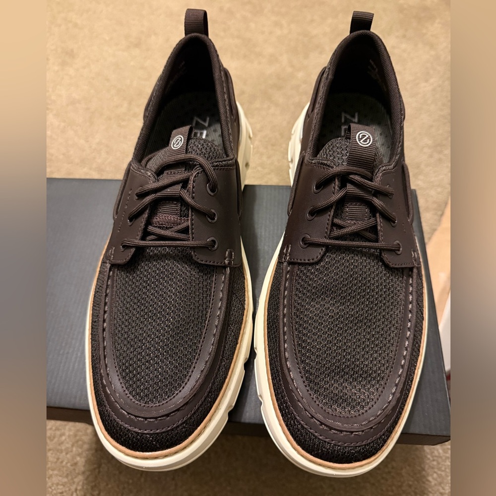 COLE HAAN Men’s brown shoes size 12. Zero ground. Never worn. In original box.